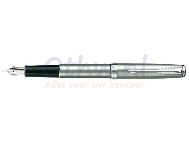 Parker vulpen parker sonnet medium steel ct Kantoorartikelen