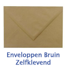 Enveloppen Bruin Zelfklevend