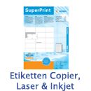 Etiketten Copier, Laser & Inkjet