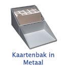 Kaartenbak in Metaal