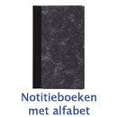 Notitieboeken met alfabet