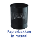 Papierbakken in metaal
