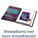 Showalbums met losse insteektas