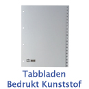 Tabbladen Bedrukt Kunststof