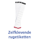 Rugetiket zelfklevend