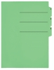 Presentatiemap PP-folie 0.16mm, 10 pak. groen generfd A4