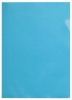 L-map PP-folie 0.12mm, 100 stuks. blauw generfd A4