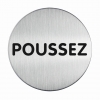PICTOGRAM ROND 65MM POUSSEZ
