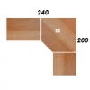 Werkplek compleet 240x200cm