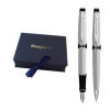 Giftbox Waterman Expert Satin Chroom, Balpen & Vulpen.