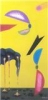 Schilderij Vloeibaren massa 2008 olieverf 100 x 50cm