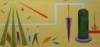 Schilderij Drie Torens 2009 olieverf 50 x 100cm