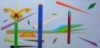 Schilderij Licht mast 2009 olieverf 50 x 100cm