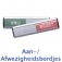 Aan / Afwezigheidsbord