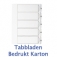 Tabbladen Bedrukt Karton