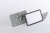 BADGE MET COMBIKLEM 40X75MM GRIJS