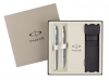 Giftbox Parker IM Zilver, Balpen & Vulpen.