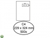 ENVELOP GREEN STAMP AKTE C4 324X229 VR40 100GR WIT