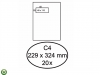 ENVELOP GREEN STAMP AKTE C4 324X229 VL40 100GR WIT
