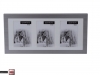 FOTOLIJST ALUMINIUM VOOR 3 FOTO'S 9X13CM