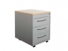 Bureauhoog ladeblok 3 lade 80cm diep