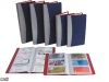 VISITEKAARTALBUM HF2 240 KRT BLAUW ZILVER