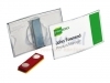 BADGE DURABLE 8123.19 CONVEX MET MAGNEET 40X75MM
