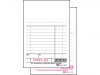 Kassablok Sigel Expres wit met carbon 150x110mm 2x50 blad