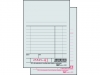 Kassablok Sigel Expres grijs met carbon 150x110mm 2x50 blad