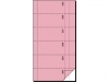 Bonboekje Sigel zelfdoorschr. 10,5x20cm rose 360 nrs  FSC