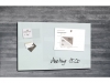 Glas/magneetbord Sigel zwart 780x480x15mm 6 magn. Bev.mat.