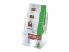 Folderhouder Sigel tafelmodel 3xA4 transp. acryl met