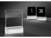 Nummer standaard Sigel 60x60mm transp. 3 stuks