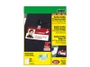 Badge 40x75mm op A4 vel FSC incl 50 clips, wit  6 vel