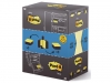 MEMOBLOK 3M POST-IT 655 EASY STORAGE 76X127MM GEEL