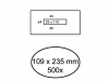 ENVELOP HERMES BANKGIRO 109X235 VM 80GR 500ST WIT
