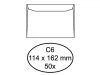 ENVELOP RAADHUIS BANK C6 114X162 100GR 50ST WIT