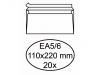 ENVELOP GREEN STAMP BANK EA5/6 110X220 90GR STRIP WT