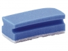 SCHUURSPONS MET GREEP 7X14CM BLAUW/WIT