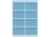 ETIKET HERMA 3773 26X40MM DIEPVRIES BLAUW 48ST