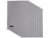 TABBLAD QUANTORE A4 23R PP 1-20 EXTRA BREED GRIJS