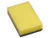 SCHUURSPONS 9X15CM GEEL/GROEN