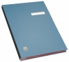 Vloeiboek ELBA geplakt, blauw.