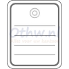 Productlabel Herma 6821 40x50 mm met oogje / draad 1000 st.
