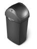 Afvalbak Simplehuman Plastic Can Swing 60 ltr, grijs.