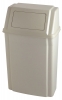 Afvalbak Rubbermaid profile wandbevestiging 57 ltr, beige.
