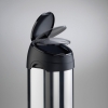 Afvalbak Wesco touchbin 40 ltr, chroom/zwart.