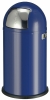 Afvalbak Wesco Pushboy 50 ltr, blauw.
