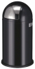 Afvalbak Wesco Pushboy 50 ltr, zwart.