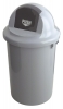 Afvalbak Rubbermaid Kunststof pushbak 47 ltr, grijs.